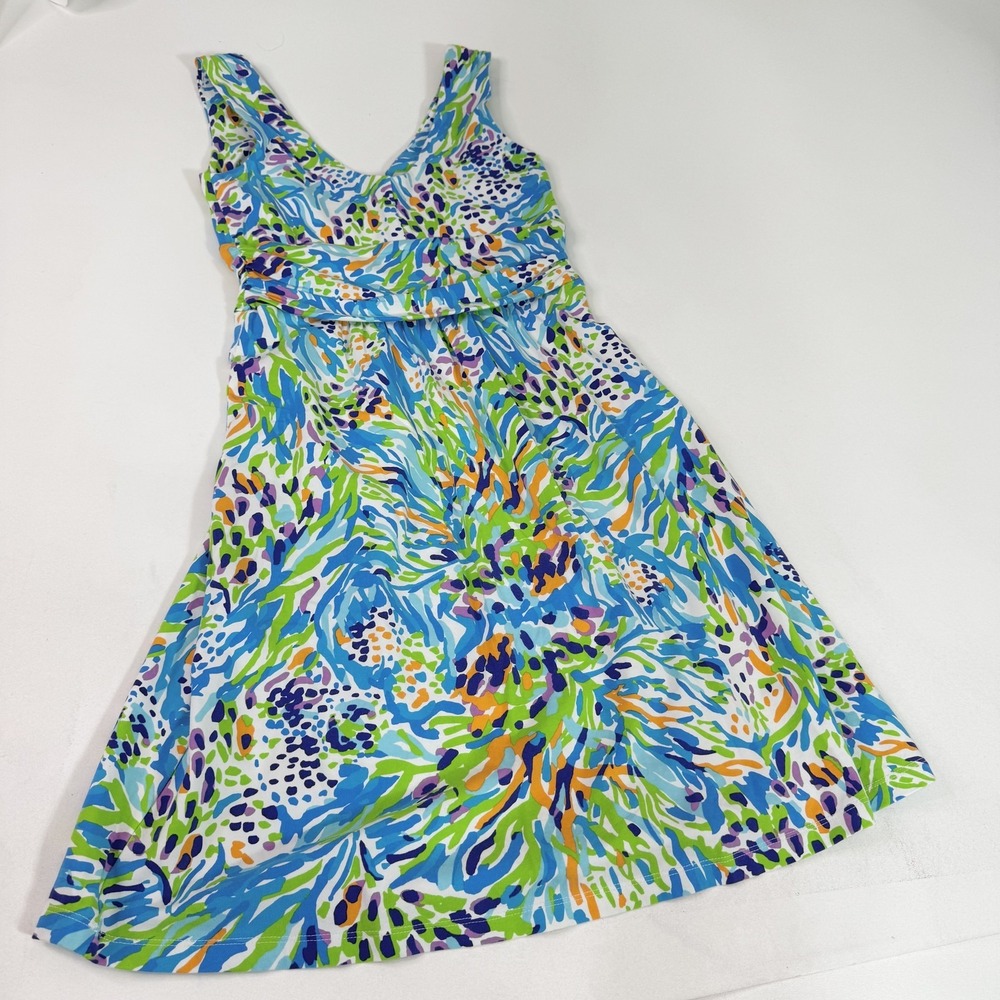 Lilly Pulitzer Dress Womens Small Sleeveless V Neck Floral Print Sundress Summer - Picture 8 of 9